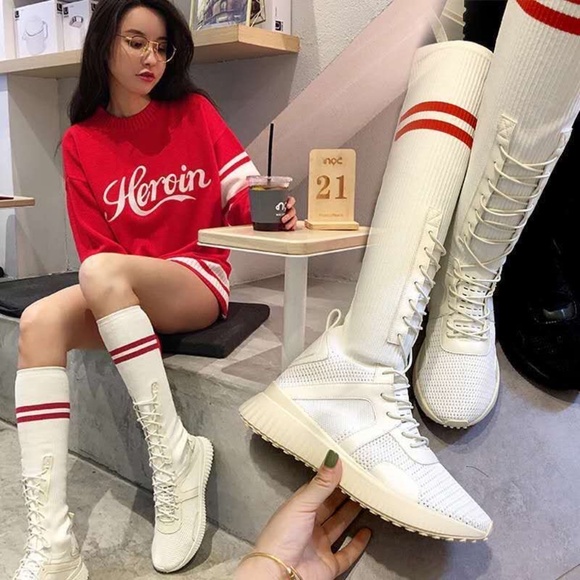 Tennis Shoe Sock Boots - Picture 2 of 7